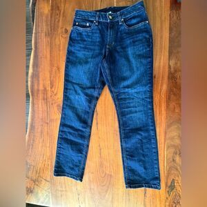 LL BEAN Women's BeanFlex Jeans, Mid-Rise Straight-Leg sz 8P